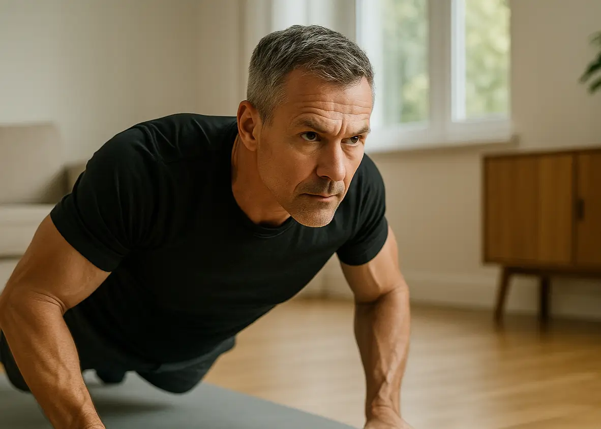 Krafttraining mit Eigengewicht für Männer ab 50 zur Muskelerhaltung